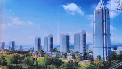 南充金融中心二期施工進(jìn)行中,工期1675天.